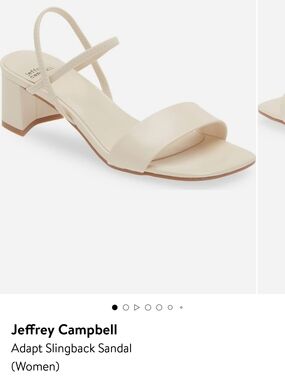 Jeffrey Campbell Adapt Slingback Sandal — Ivory